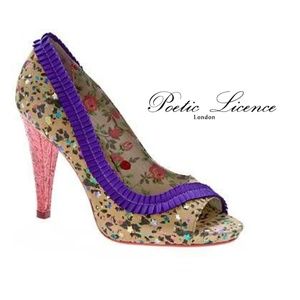 Poetic License 'Saucy' Peep Toe Heels, Multicolor, Sz 6